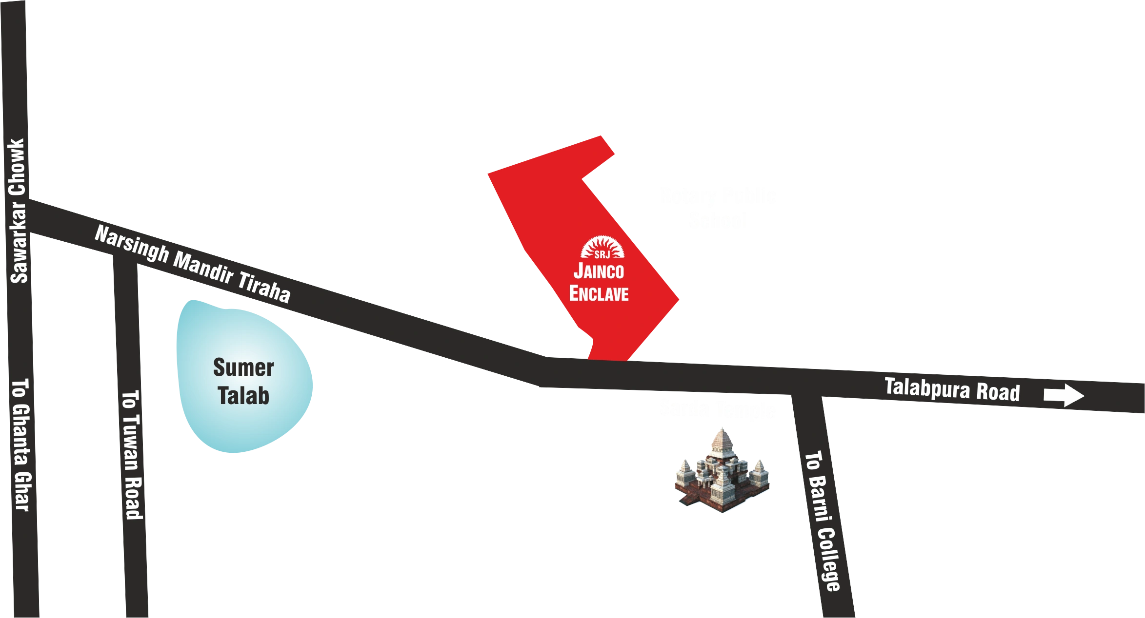 Jainco Enclave Location Map